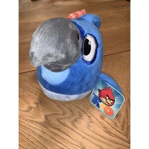 Angry Birds Rio Blu 6” Plush Stuffed Animal Doll No Sound NWT Old Stock